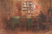 Carl Larsson Homework oil painting artist